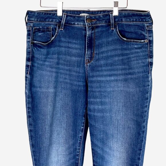 Old Navy Womens Pop Icon Skinny Jeans Size 12L Distressed Look EUC! - Picture 2 of 11